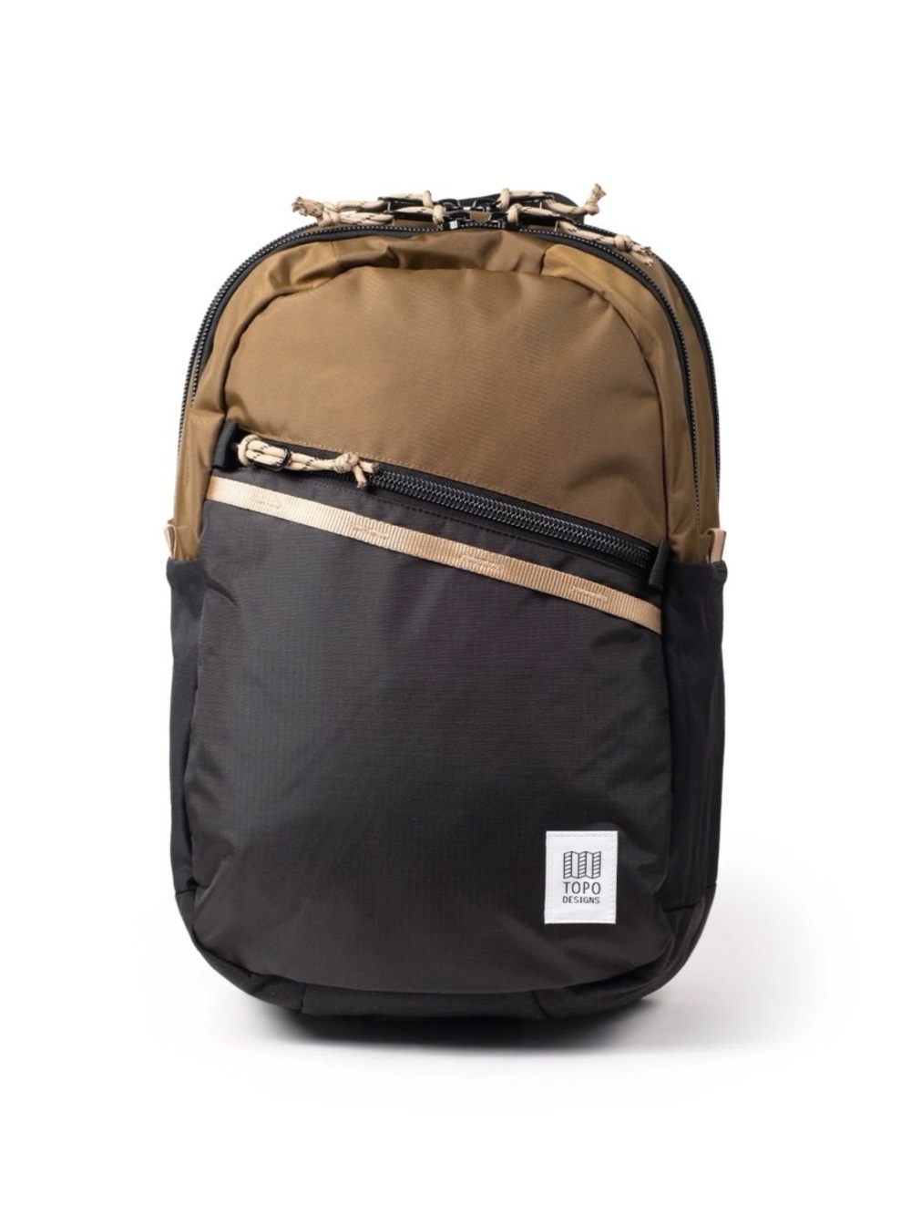 Topo Designs Two-Tone Brown and Black Commuter Backpack